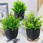 1 peça de plantas verdes artificiais, verdes para casa, jardins ao ar livre, decoração de escritório, decorações de cenas de aniversário, casamento e festa