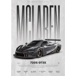 Carros famosos modernos w16 750s pintura em tela arte da parede moda luxo esportes carro cartaz impressões para sala de estar decoração casa presente