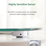 Balança digital inteligente para banheiro, com display LCD, medições precisas, para peso corporal, utensílios de banheiro para casa