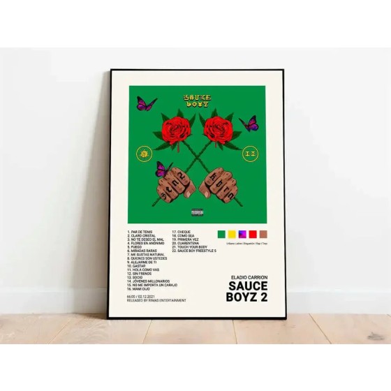 Nordic pop rapper quevedo cartaz estética mora feid eladio carrion rauw alejandroo álbum de música impressão em tela arte da parede decoração do quarto