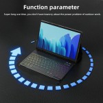 Capa de teclado para samsung galaxy tab s10fe s9fe s6 lite 10.4 "a9 + s7 s8 s9 10 fe plus 11 "12.4" teclado mágico tablet capa