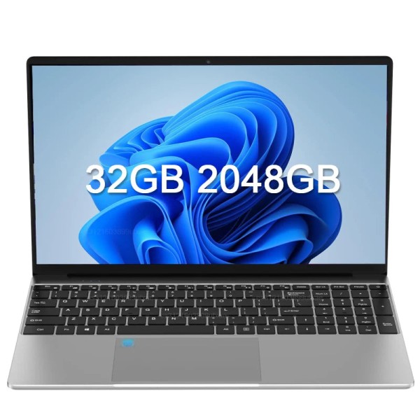 Leno novo 15.6 "portátil intel n95 windows11 32gb ddr4 2tb ssd 7500mah escritório notebook pc gamer com impressão digital retroiluminada