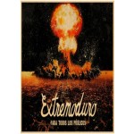 Extremoduro álbum de banda vintage, pôster, café, bar, decoração de quarto, sala de estar, retrô, papel kraft, adesivo de parede, pintura artística