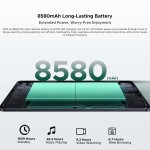 Versão global doogee u11 pro android 15 tablet pc 11 polegadas ultra-claro 90hz display 30gb (6 + 24) 256gb 8580mah bateria tablet