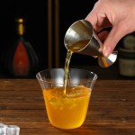 Jigger de aço inoxidável com escala de linha barra mede barra ferramentas barra acessórios