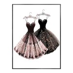 Moda mulher perfume poster imprime fotos flor rosa sexy lábio compõem meninas arte da parede pinturas em tela para sala nórdica dez