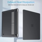 Capa transparente fosca para laptop microsoft surface 2 3 4 13.5 1867 1958 1950 7 13 15 13.8 capa de cristal laptop go 1 2 3 12.4 shell