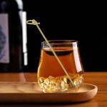 Palhetas de dente para coquetel, espetos de nó de bambu natural, mini palitos de comida, palitos de dente extravagantes para bebidas, frutas, cascata, enfeite