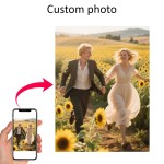 1 peça de tela de tamanho grande com foto personalizada, presente personalizado para decoração de quarto, itens de decoração de casa personalizados, decoração de parede, presente perso