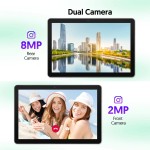 BAKEN Global Edition tablet PC de 10 polegadas, sistema Android 15, processador quad-core, 12 GB + 64 GB, suporta expansão de 1 TB, WiFi, 6000 mAh