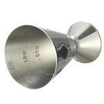 Jigger de aço inoxidável com escala de linha barra mede barra ferramentas barra acessórios