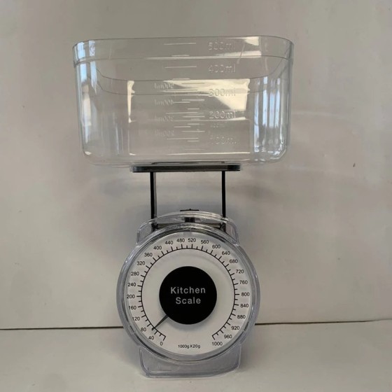 Balança de primavera para cozinha de restaurante, balança de alimentos e legumes, mostrador de pesagem, 1kg, mecânica, para casa, cozinha, balança de peso