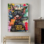 A criação de adão graffiti arte pintura em tela van gogh rua arte da parede cartaz anjos moda lona graffiti arte pintura