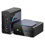 GMKtec K12 Gaming Mini PC AMD Ryzen 7 H 255 (atualizado 8745HS) Mini computadores desktop Radeon 780M WiFi 6E/BT5.2, USB-C, Barebone