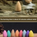 Cones de incenso de refluxo para cachoeira, aromas naturais misturadas, suporte para queimador de incenso, presente, ideal para ioga, aromaterapia