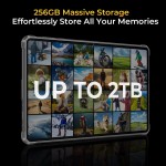 Oukitel-RT8 Tablet robusto, Android 13, 11 "FHD + Display, 6GB + 256GB, Helio G99, Câmera 48MP, PC, 33W, 20000mAh