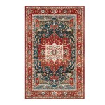 Vikama lavável dobrável imitação de caxemira tapete porta entrada persa estilo retro sala estar quarto cama tapete macio