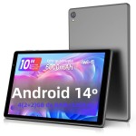 Mais recente tablet Android 14, tablet de 10 polegadas, processador Quad-core, 5G WiFi, 4 GB de ROM + 32 GB de RAM, resolução 1280 * 800, bateria de 6000 mAh