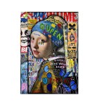 A criação de adão graffiti arte pintura em tela van gogh rua arte da parede cartaz anjos moda lona graffiti arte pintura