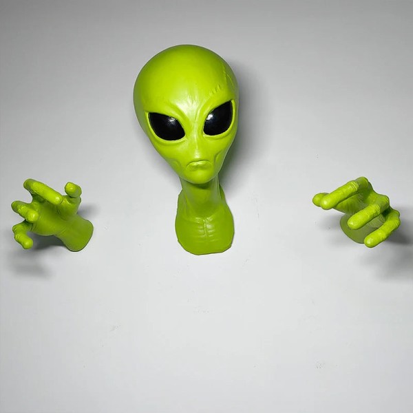 Arte de suspensão de parede alienígena verde, ufo, visitante, 51 áreas, organismo extraterrestre, monstro, estudo, sala de estar, ornamento, presente do amante