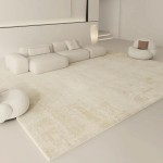 Wabi-sabi estilo tapetes para sala de estar branco quarto decoração tapete de pelúcia moderno engrossado minimalista macio tapete de cabeceira