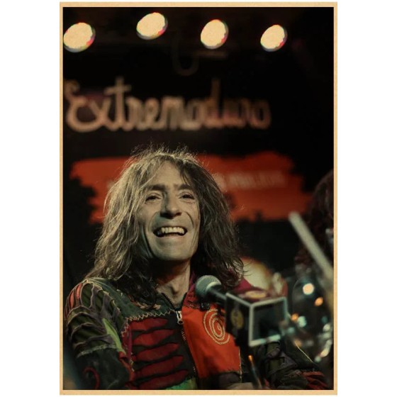 Extremoduro álbum de banda vintage, pôster, café, bar, decoração de quarto, sala de estar, retrô, papel kraft, adesivo de parede, pintura artística