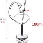 Copo de coquetel criativo-porcupina peixe/cisne/rosa/octopus/pássaro design copo de coquetel, copo de bebida novidade para ktv bar festa noturna