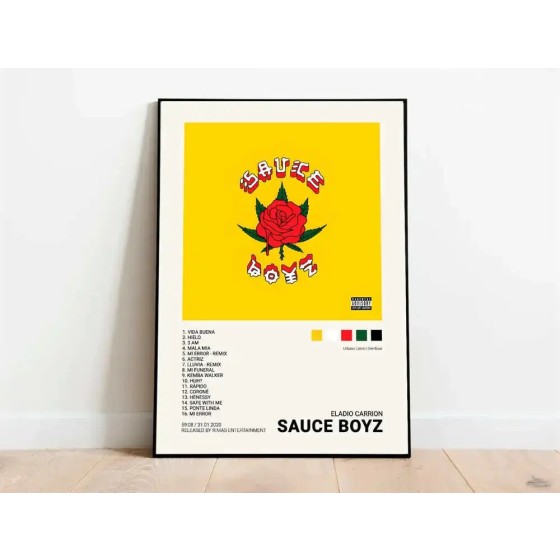 Nordic pop rapper quevedo cartaz estética mora feid eladio carrion rauw alejandroo álbum de música impressão em tela arte da parede decoração do quarto