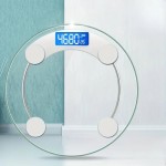 Balança digital inteligente para banheiro, com display LCD, medições precisas, para peso corporal, utensílios de banheiro para casa