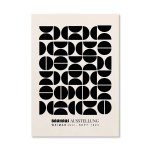 Abstrato laranja bauhaus cartaz geométrico pop art nascer do sol & bicicleta impressões de arte da parede para sala estar moderna dormitório decoração casa