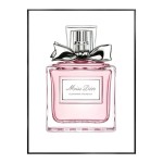 Moda mulher perfume poster imprime fotos flor rosa sexy lábio compõem meninas arte da parede pinturas em tela para sala nórdica dez