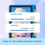 Tablet infantil android 15 tablet para crianças 10 polegadas 8gb + 64gb 8 núcleos com estojo 1tb tf expansível para crianças pequenas controle parental