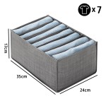    Armários organizador de roupas dobrável caixa de armazenamento jeans armário gaveta organizador com alças organização de armazenamento de guarda-roupa