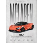 Carros famosos modernos w16 750s pintura em tela arte da parede moda luxo esportes carro cartaz impressões para sala de estar decoração casa presente