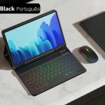 Capa de teclado para samsung galaxy tab s10fe s9fe s6 lite 10.4 "a9 + s7 s8 s9 10 fe plus 11 "12.4" teclado mágico tablet capa